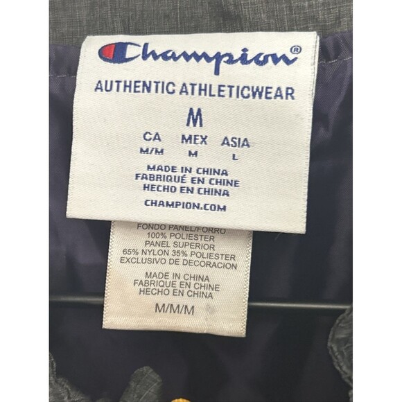 LSU TIGERS Champion Vest Mens Medium Purple NCAA Full Zip Windbreaker Pockets - Picture 3 of 3